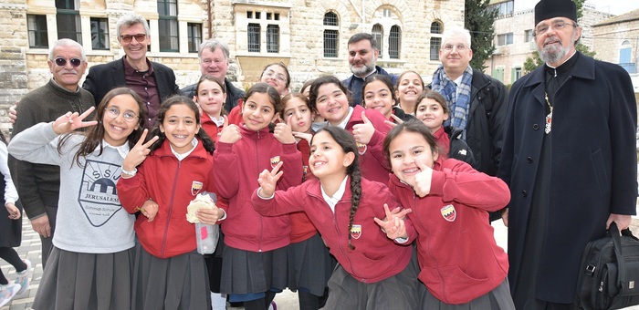 Die ÖRKÖ-Delegation in der Schmidt-Schule in Jerusalem