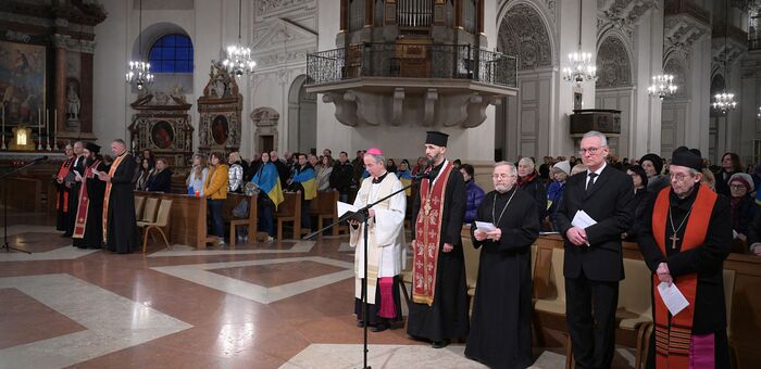 Salzburg: Religionsvertreter im Friedensgebet für Ukraine vereint